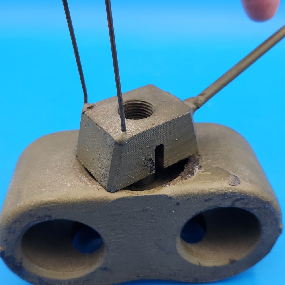 Folk Trench Art Toy Tank Track Shoe End Connector from Recovery Vehicle - Picture 8 of 9